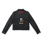 Primark denim jacket 11-12 years charcoal grey Disney Mickey Mouse