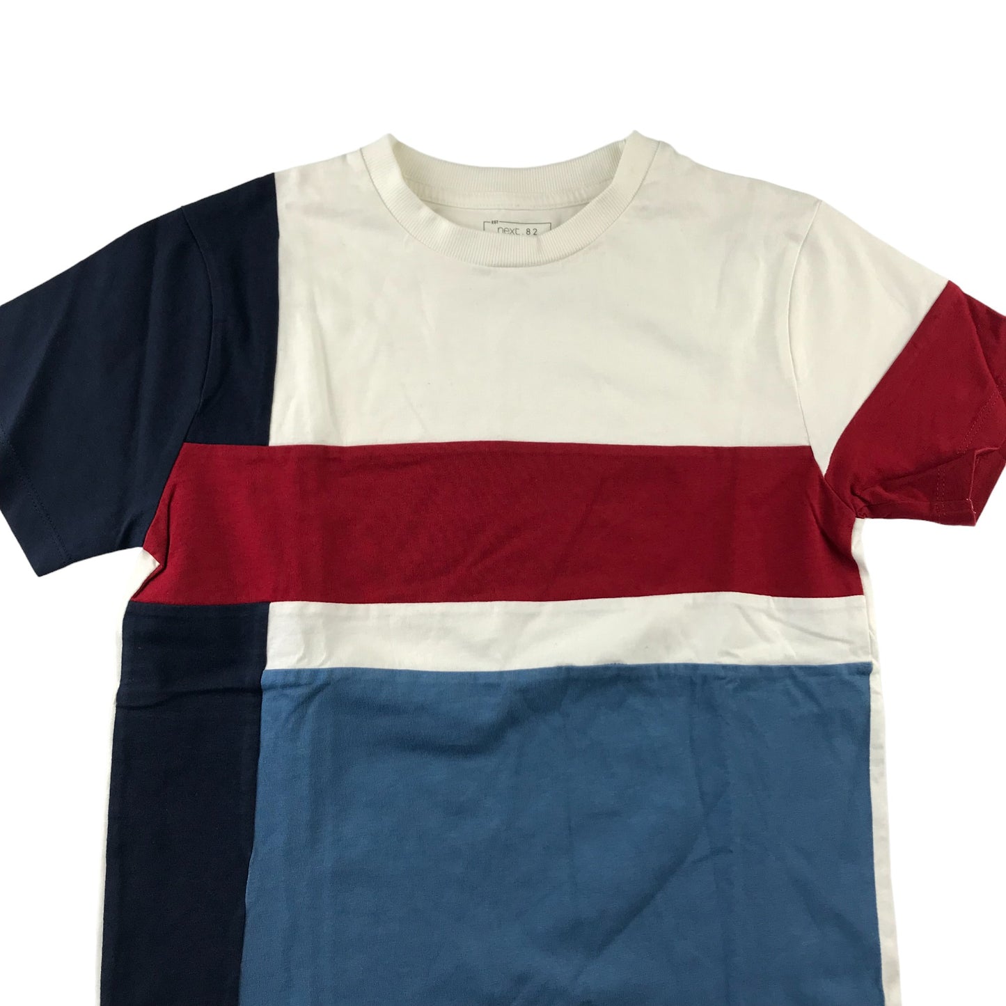 Next T-shirt Age 11 Multicoloured Panel Design Cotton