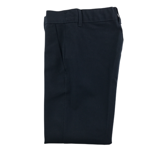 Navy blue adjustable waist school trousers