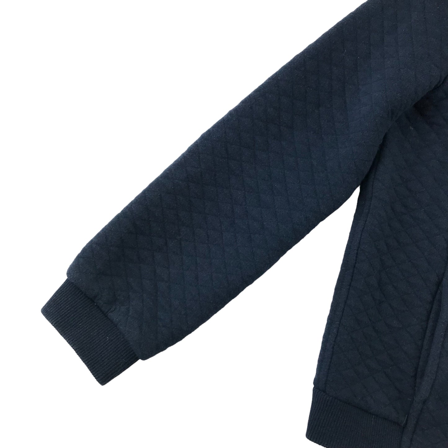 Monoprix Light jacket 8-10 years navy blue quilted zip top cotton