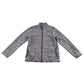 Decathlon fleece 5-6 years light grey with pink detailing full zipper