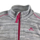 Decathlon fleece 5-6 years light grey with pink detailing full zipper