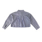 Zara blouse 9-10 years light blue cropped shirt cotton
