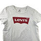 Levis T-shirt Adult Size XS White Short Sleeve Logo Print Cotton