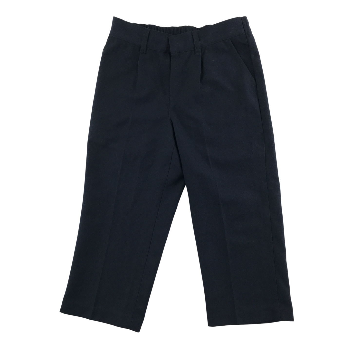 Navy blue elasticated waist school trousers