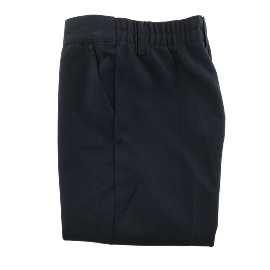 Navy blue elasticated waist school trousers