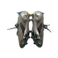 Adidas Fluroskin Speedframe football boots shoe size UK 5-6 white red and blue with plastic moulded studs