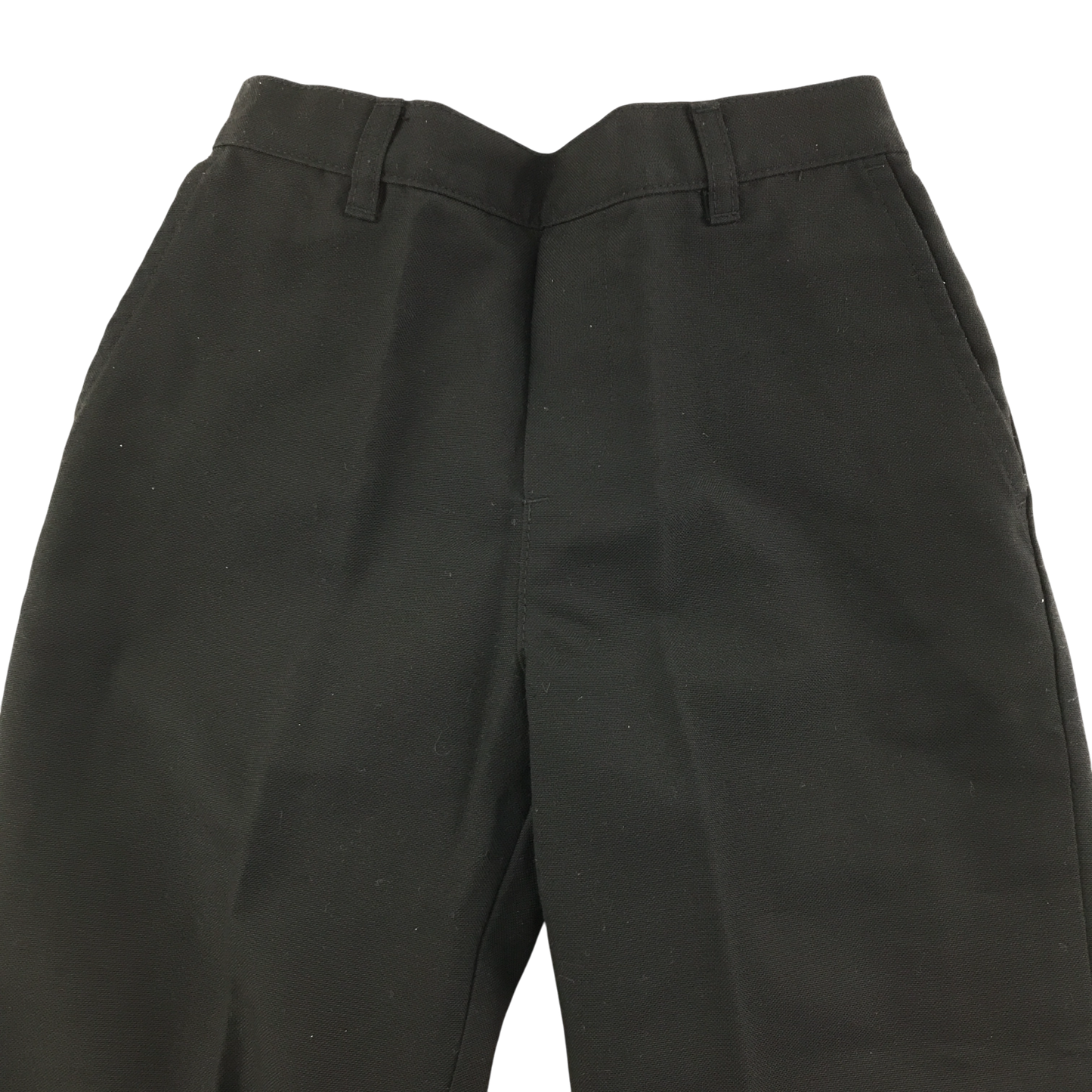 Black elasticated waist school trousers