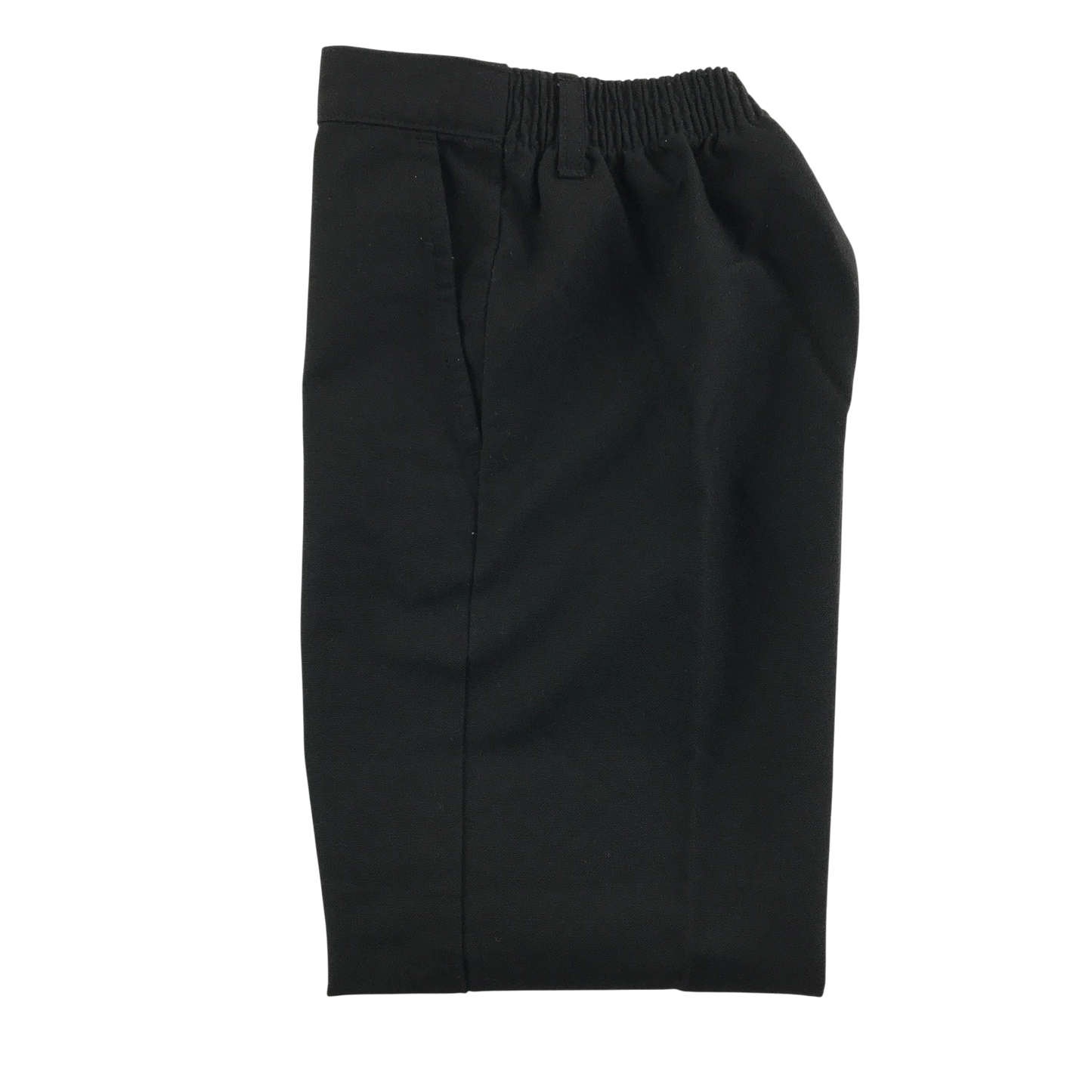 Black elasticated waist school trousers
