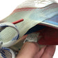 Adidas Fluroskin Speedframe football boots shoe size UK 5-6 white red and blue with plastic moulded studs