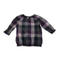 H&M blouse 11-12 years purple check pattern cotton