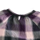H&M blouse 11-12 years purple check pattern cotton