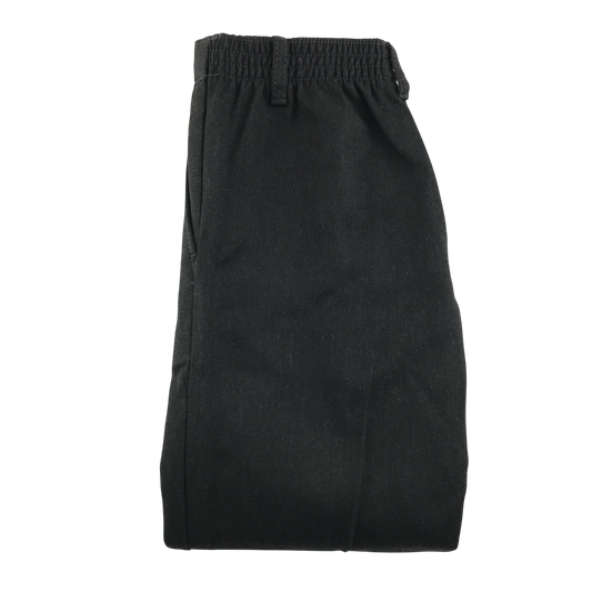 Charcoal elasticated waist school trousers