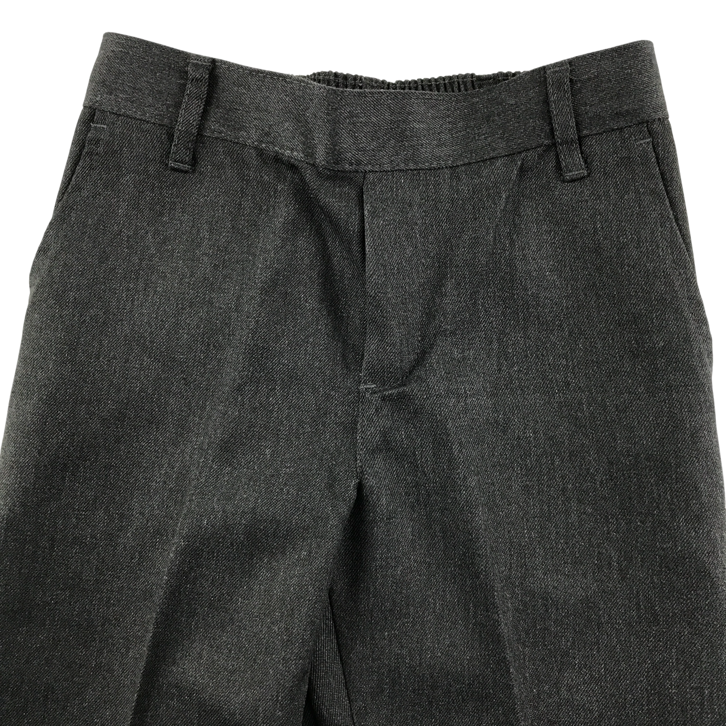 Grey elasticated waist school trousers