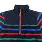 Joules fleece 5-6 years navy multicoloured stripy furry
