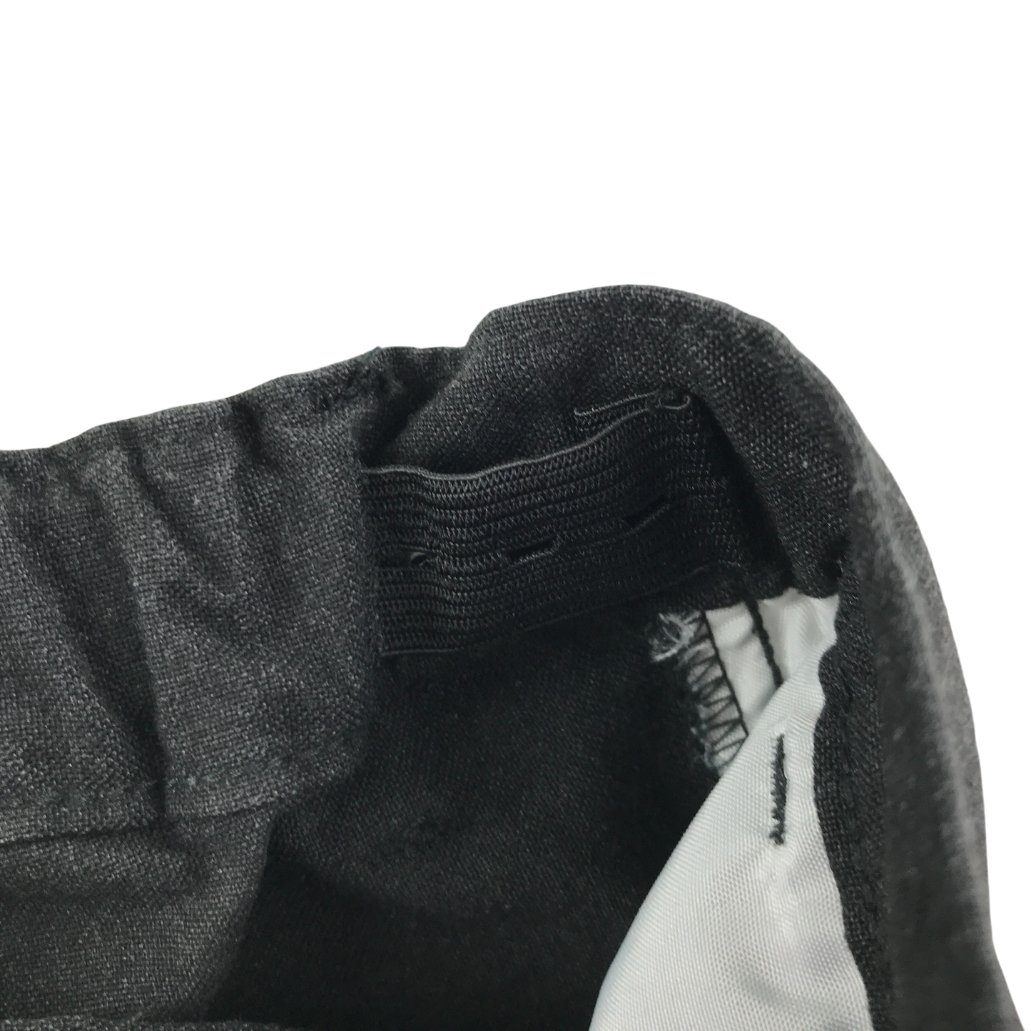 Charcoal adjustable waist school trousers