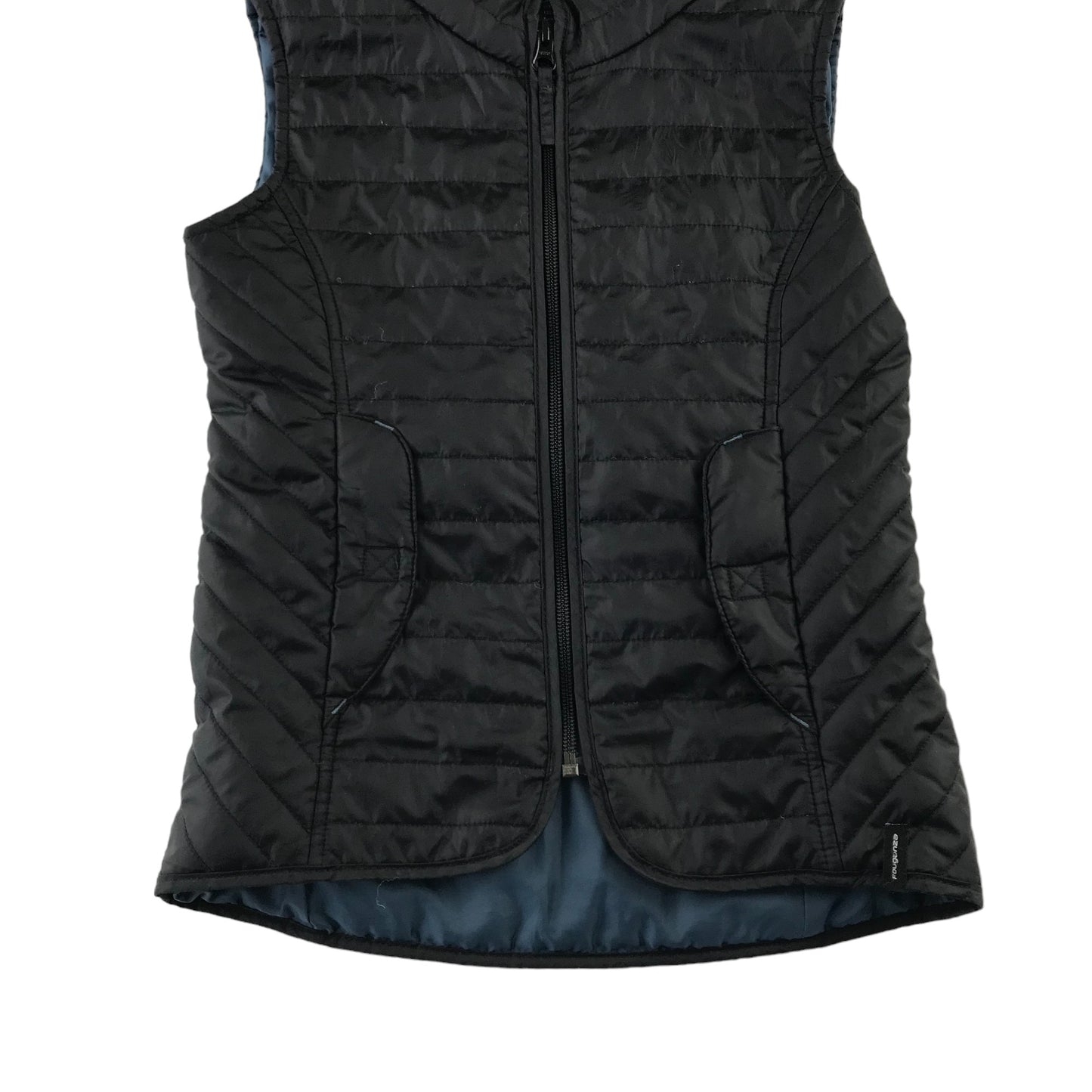 Decathlon Fouganza gilet 6-7 years black plain light puffer