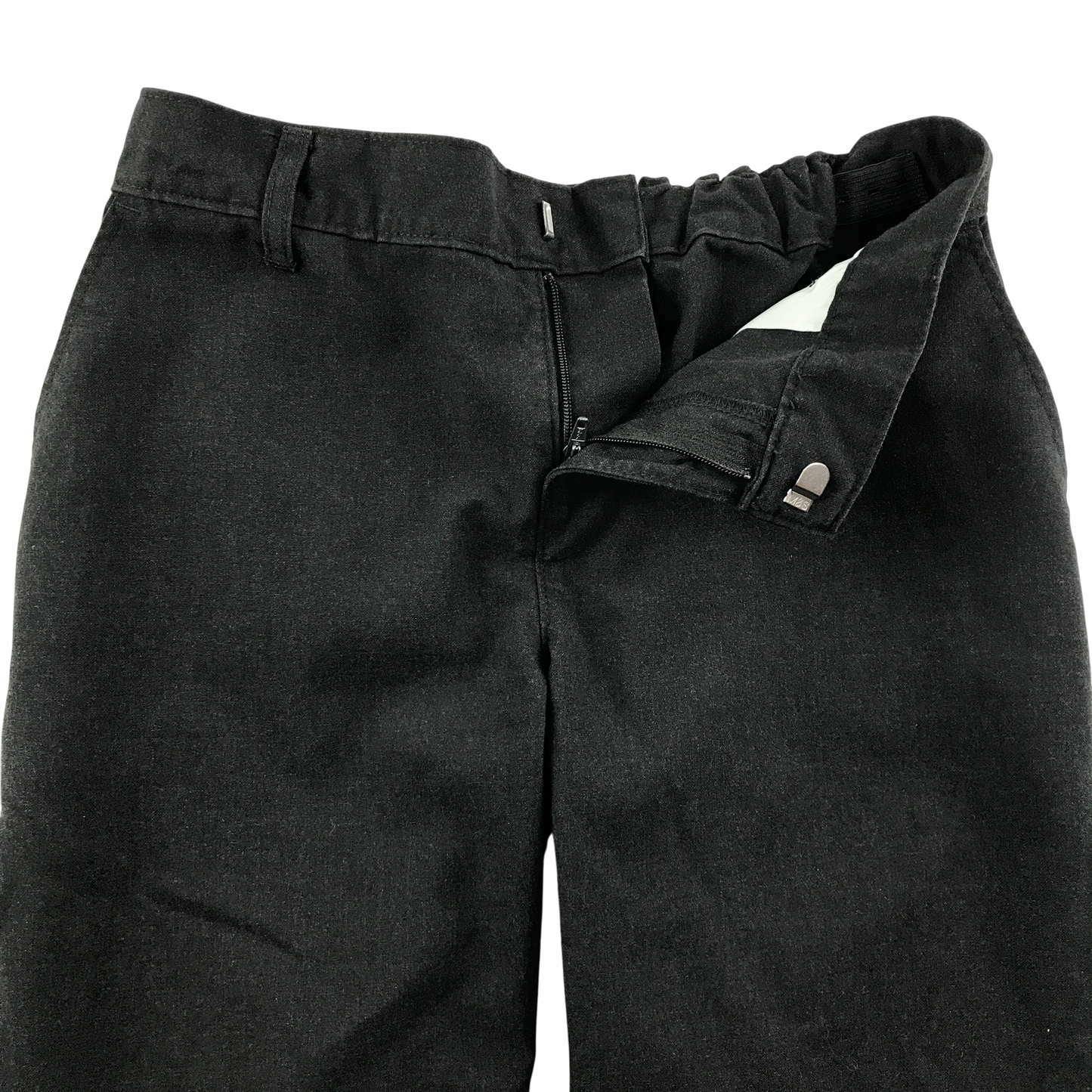 Charcoal adjustable waist school trousers