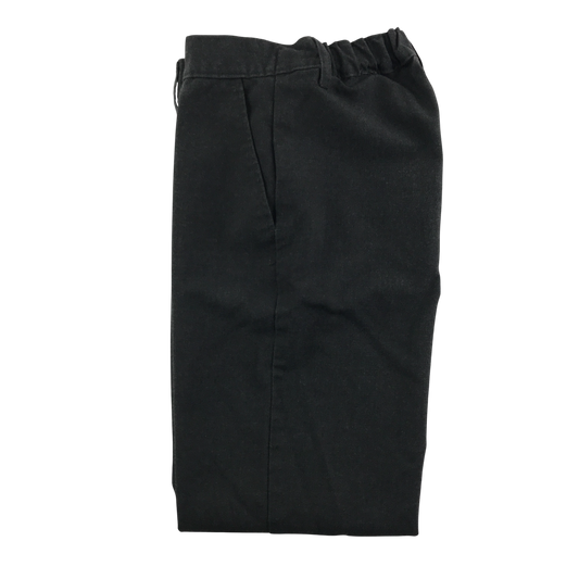 Charcoal adjustable waist school trousers