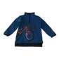 Fatface sweater 4-5 years blue half neck graphic top