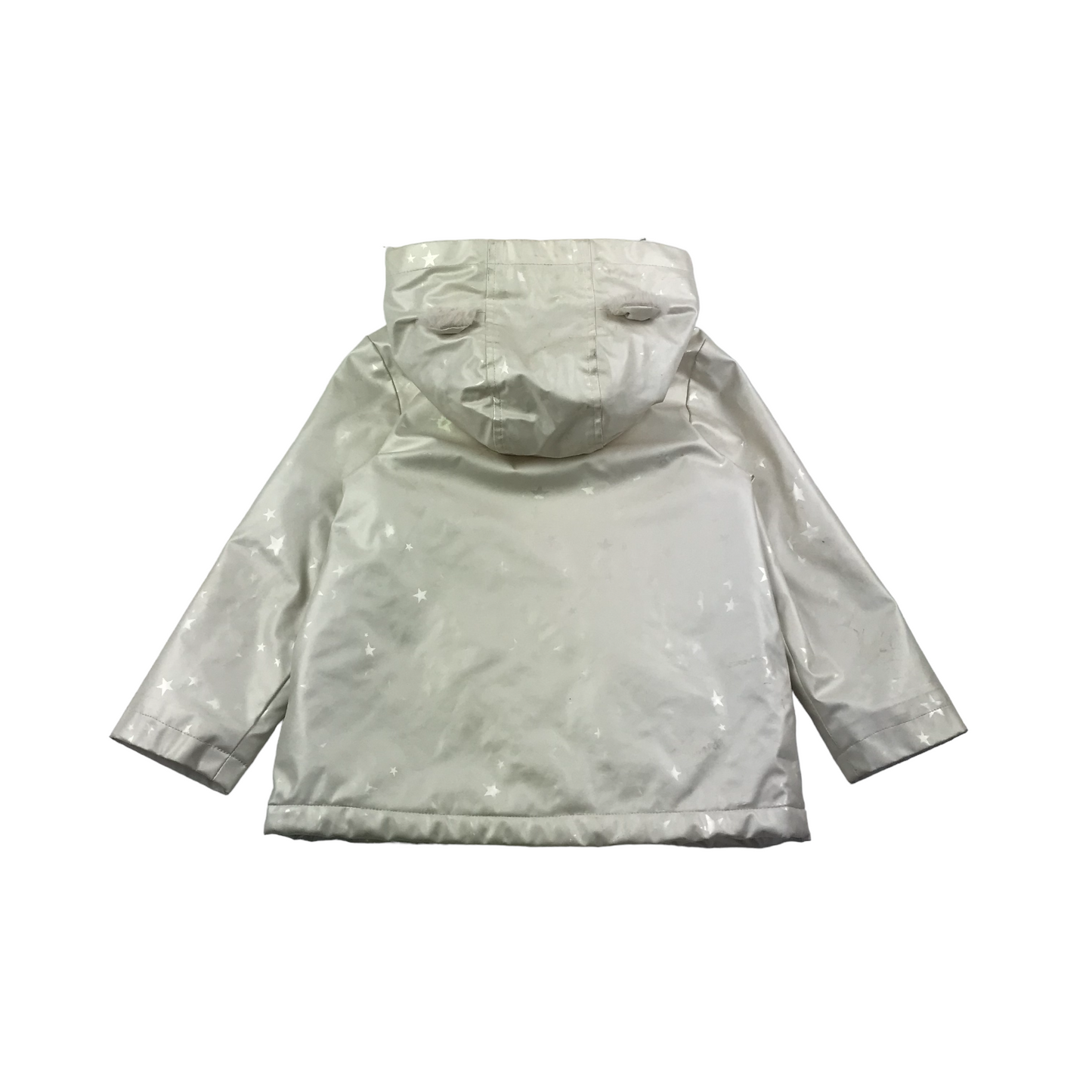 M&S White Warm Lined Raincoat Age 5-6