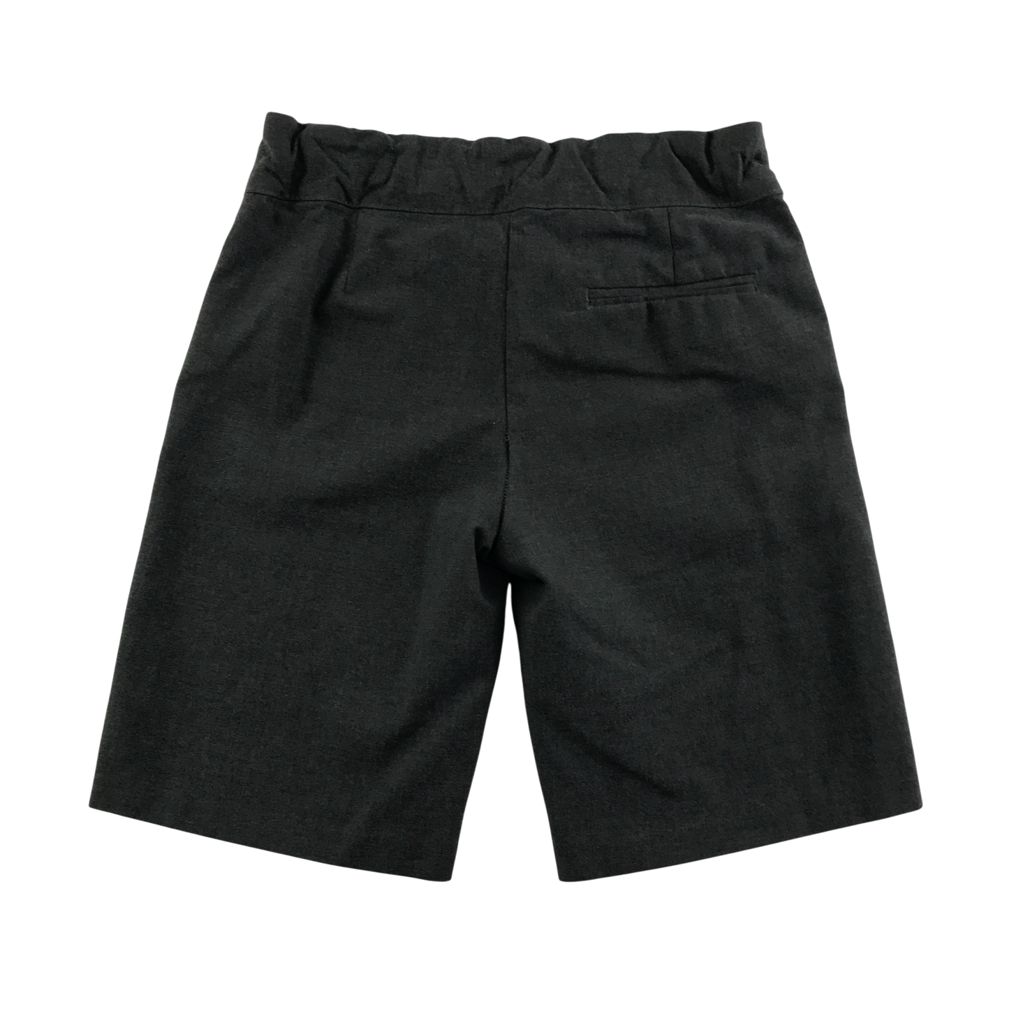 M&S grey button detail girls schools shorts