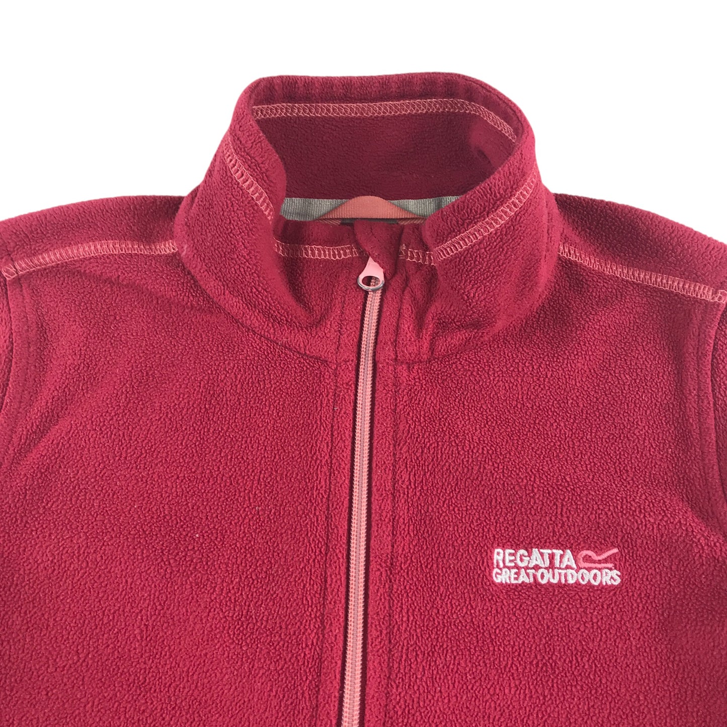 Regatta fleece 7-8 years pink full zipper with logo