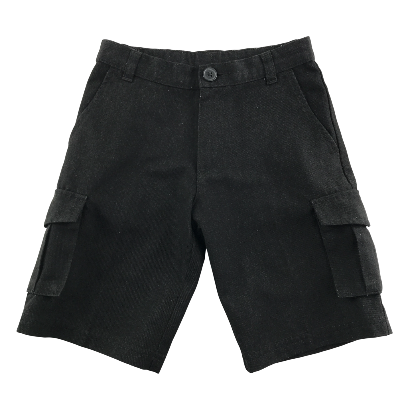 Charcoal cargo pockets school shorts