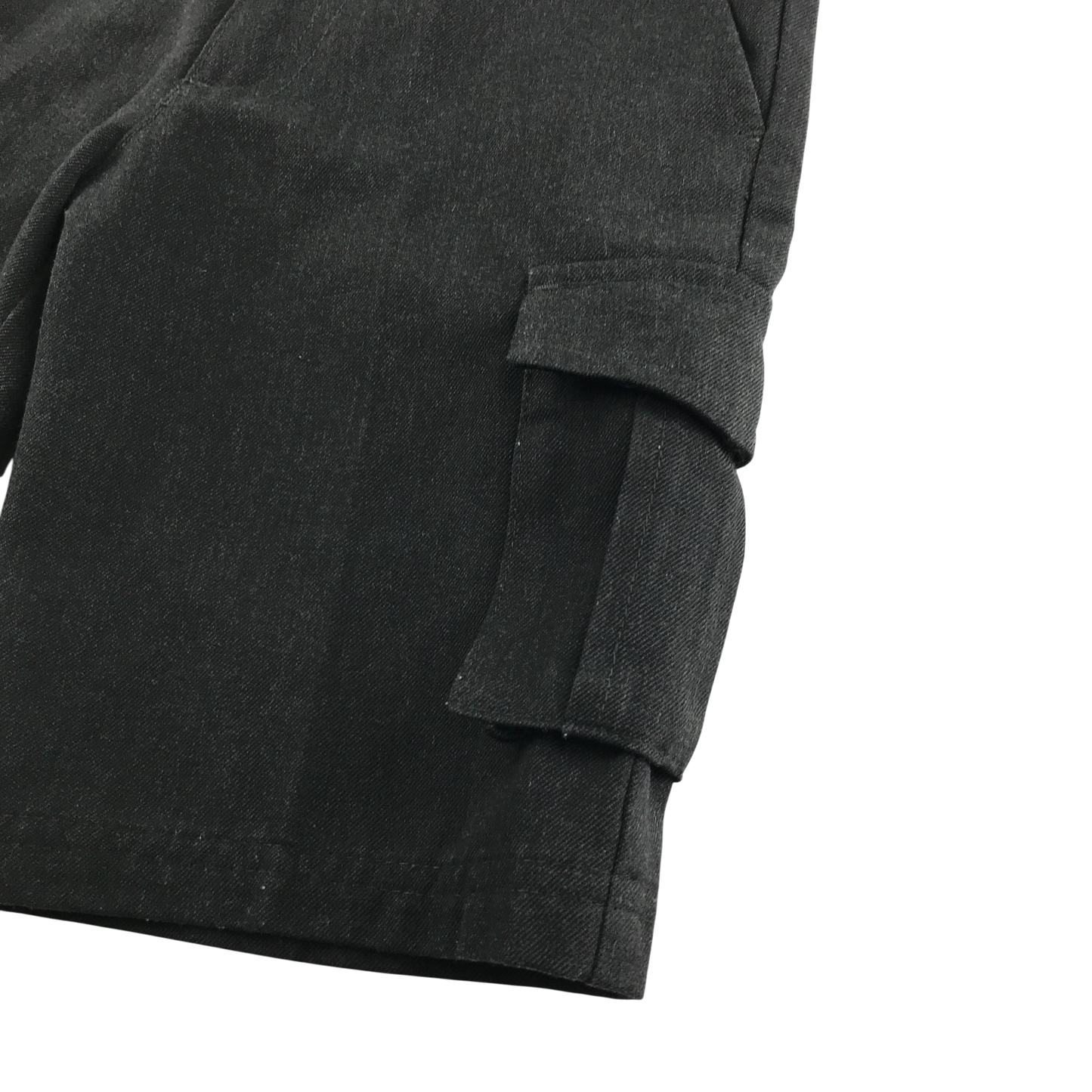 Charcoal cargo pockets school shorts