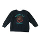H&M sweater 4-6 years navy blue sequin bear Alaska print