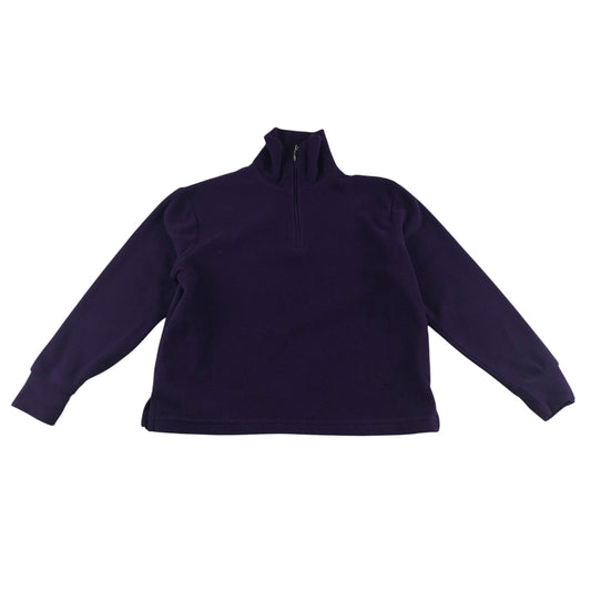Manbi fleece 5-6 years purple quarter zipper with logo