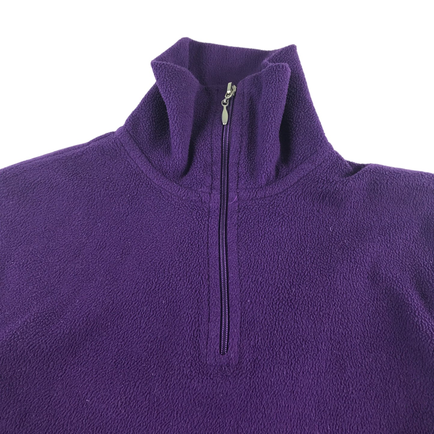 Manbi fleece 5-6 years purple quarter zipper with logo