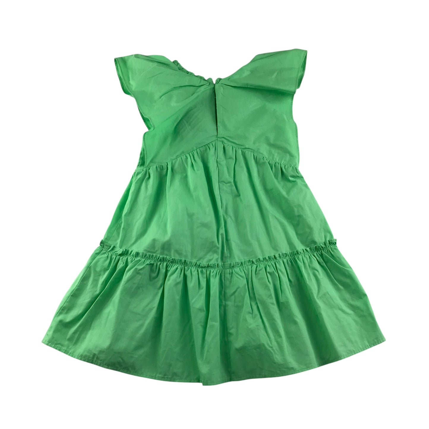 Zara dress 5-6 years green frill detailed cotton