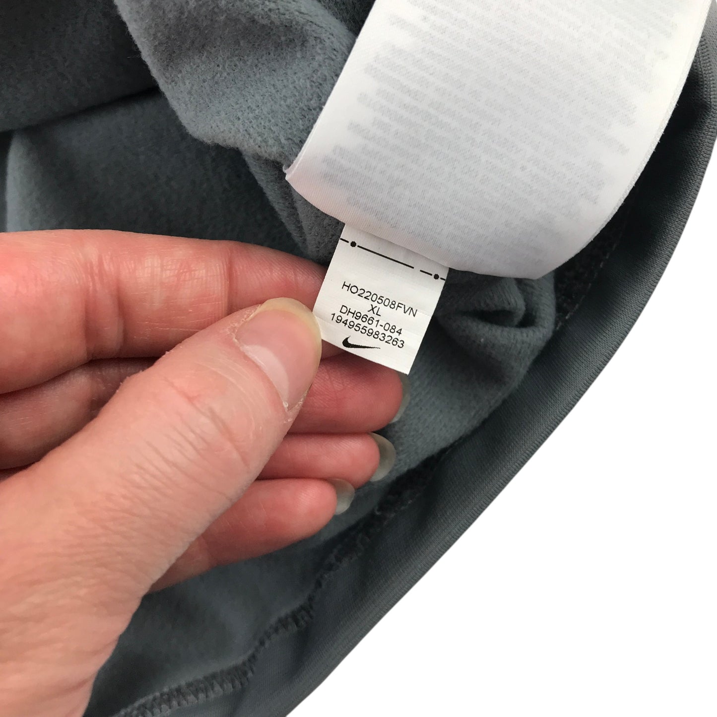 Nike 13-14 years grey full zipper tracksuit top polyester