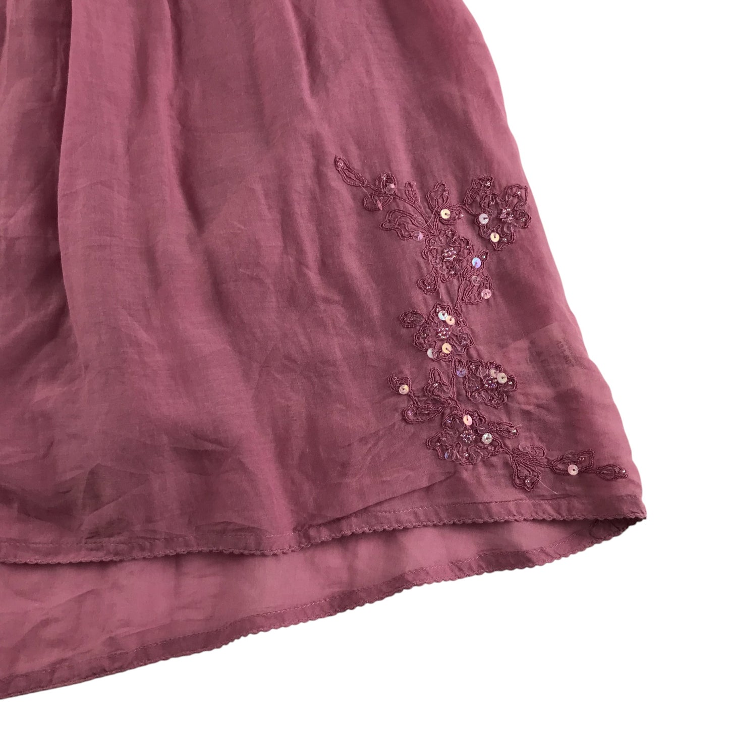 Next dress 5-6 years mauve pink empire waist cotton and silk blend