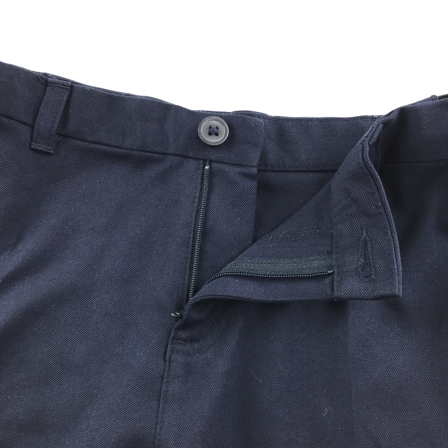 Navy blue cargo pockets school shorts