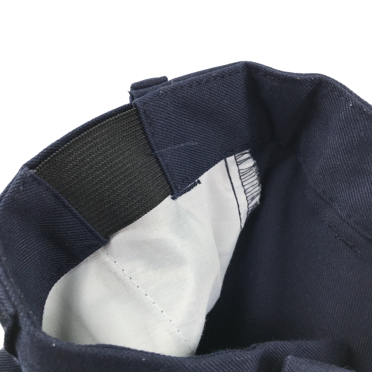 Navy blue cargo pockets school shorts