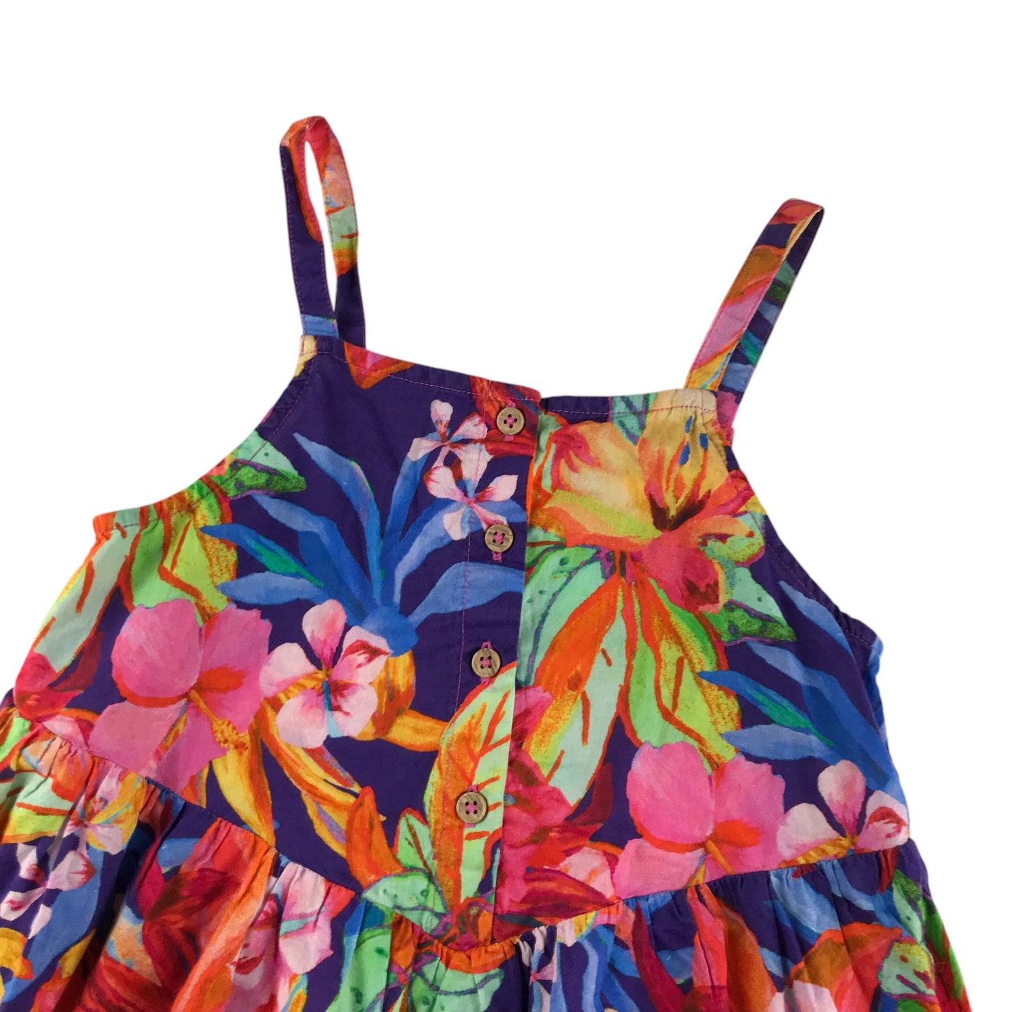 Next dress 5-6 years multicolour floral flared cotton