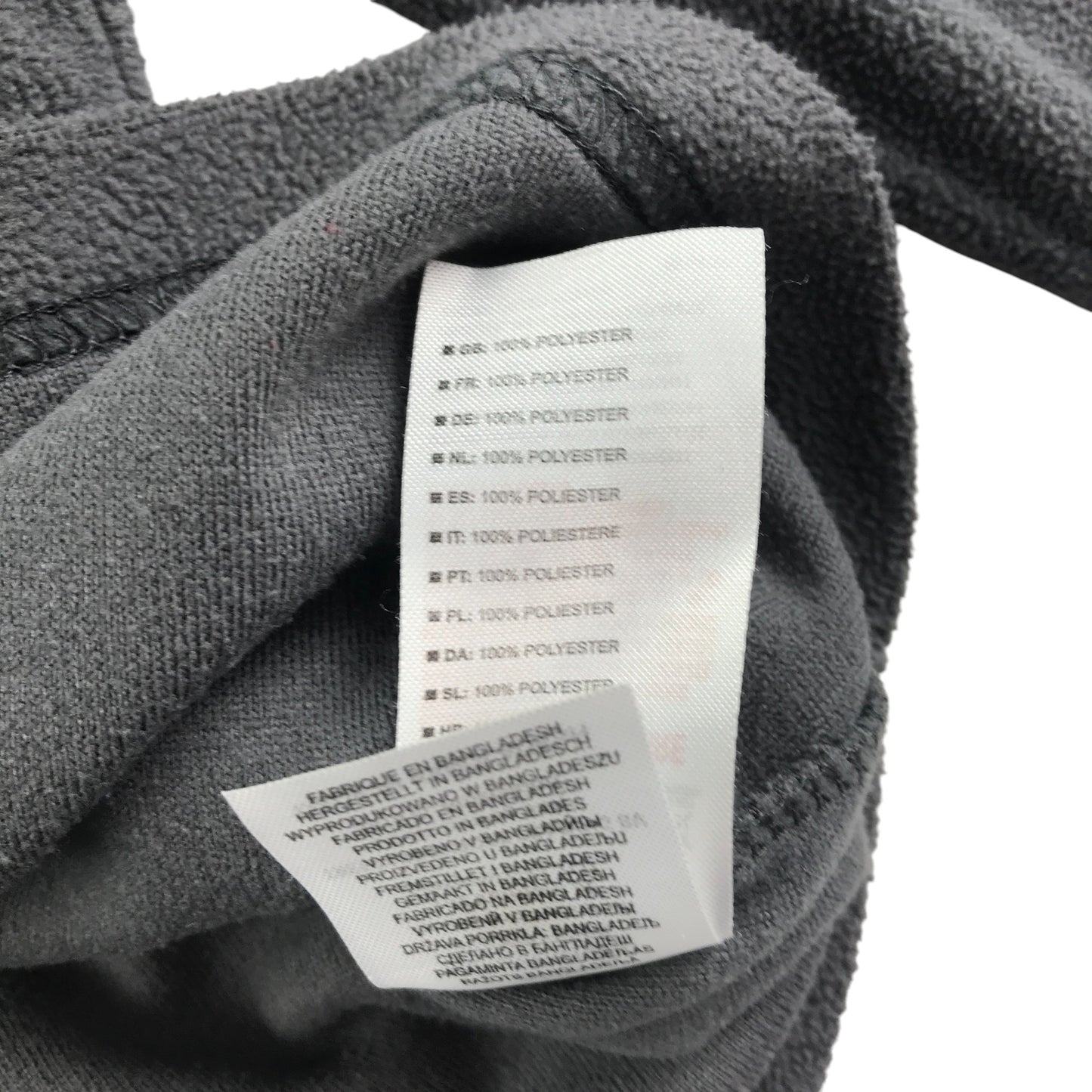 Trespass fleece 7-8 years grey quarter zipper with logo