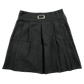 M&S grey pleated buckle detail school skirt