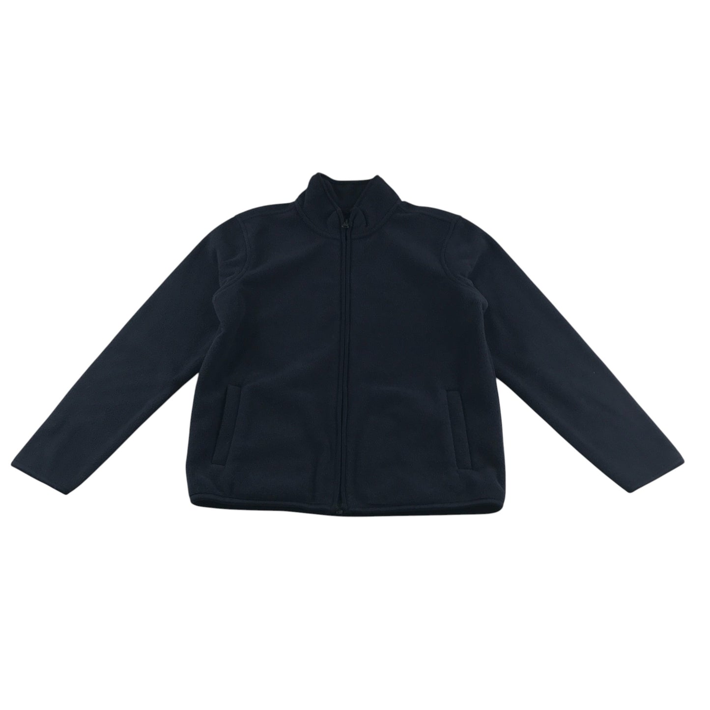 George fleece 8-9 years plain navy full zipper
