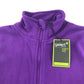 Gelert fleece 9-10 years plain purple full zipper