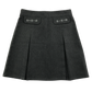 M&S grey floral embroidered school skirt