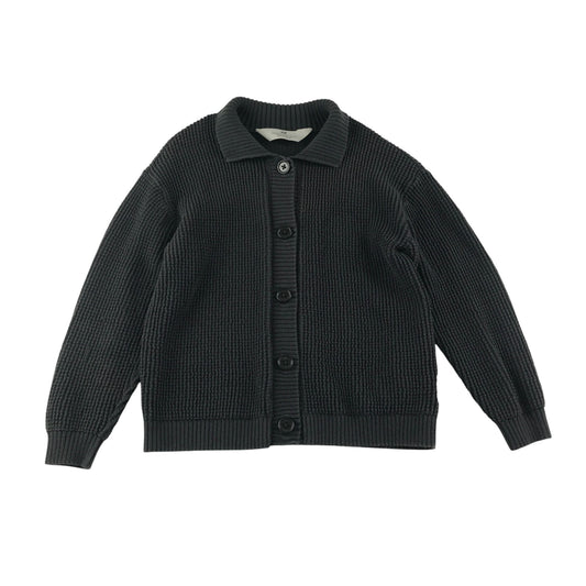 H&M cardigan 4-6 years grey knitted button up cotton