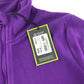 Gelert fleece 9-10 years plain purple full zipper