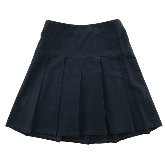 Navy blue pleated school skirt