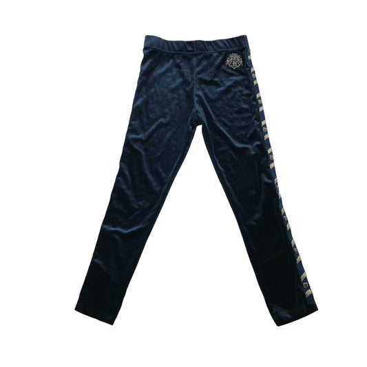 M&S leggings 7-8 years navy velvet Harry Potter