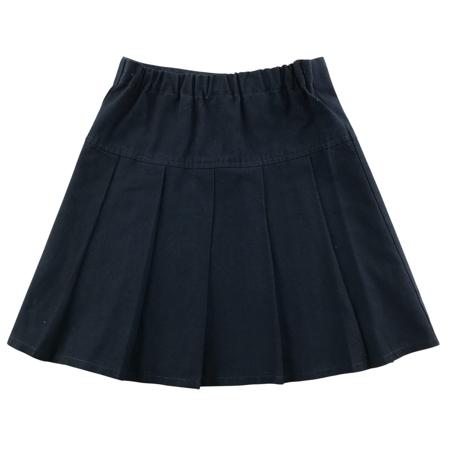 Navy blue pleated school skirt