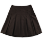 Brown pleated school skirt