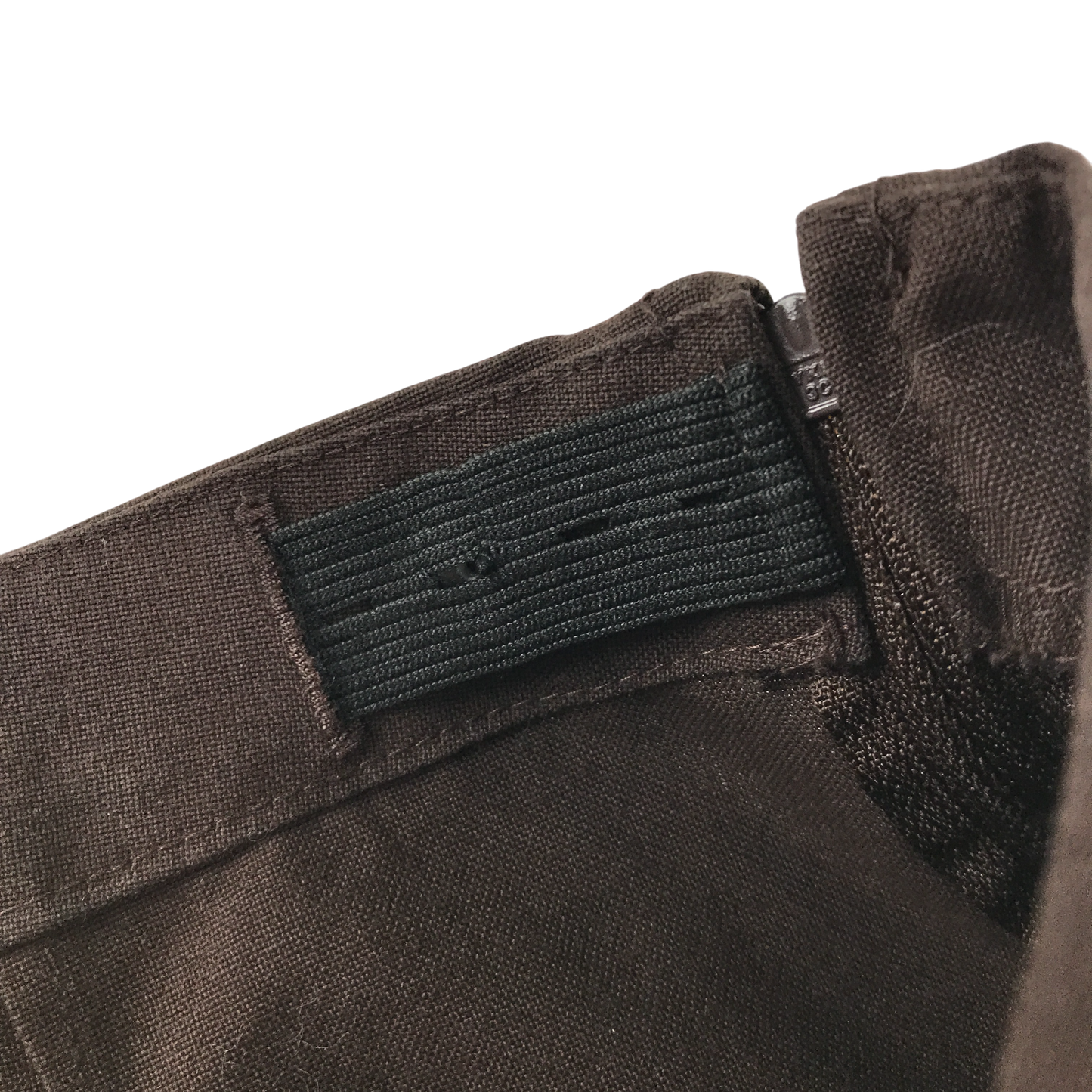 Brown pleated school skirt